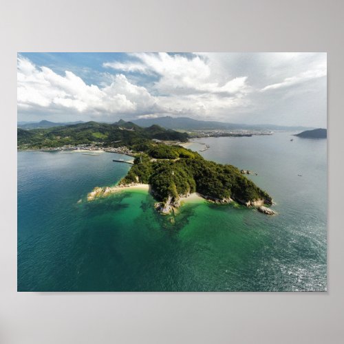 Peninsula at Fuwari Beach Poster