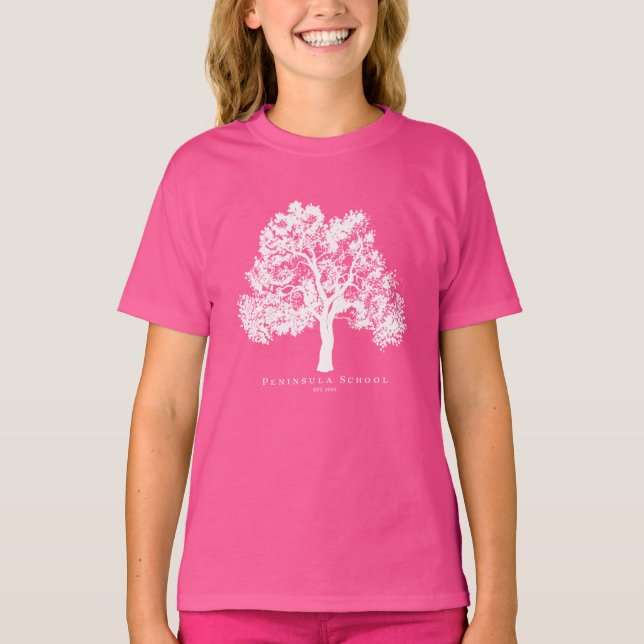 Peninsula Kids Short Sleeve Pink T-Shirt (Front)