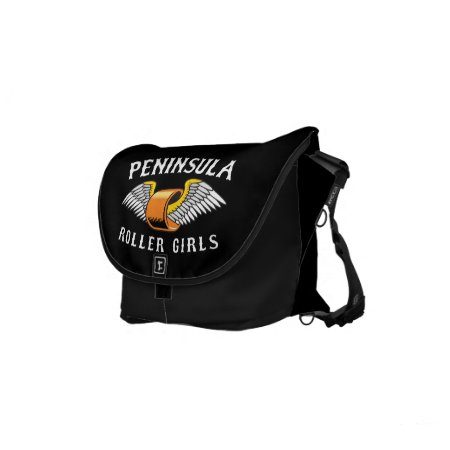 Peninsula Roller Girls - Small Rickshaw Messenger Small Messenger Bag
