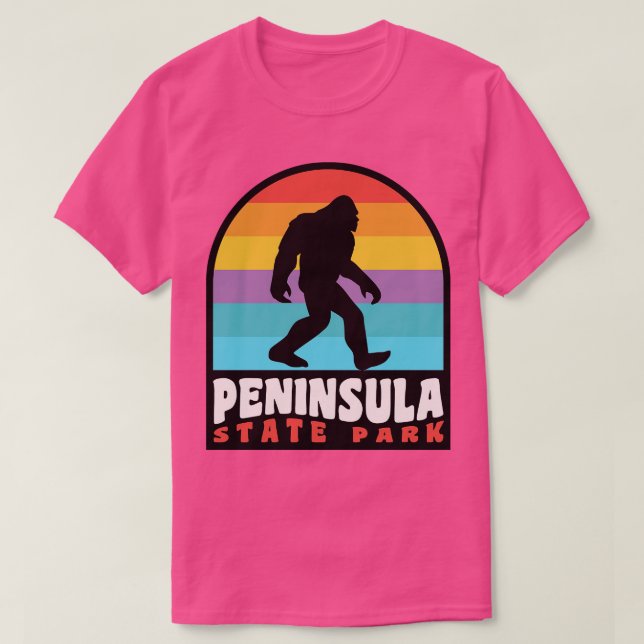 Peninsula State Park Camping Wisconsin T-Shirt (Design Front)