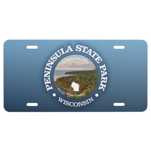 Peninsula State Park SP License Plate