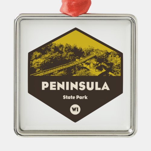 Peninsula State Park Wisconsin Metal Ornament