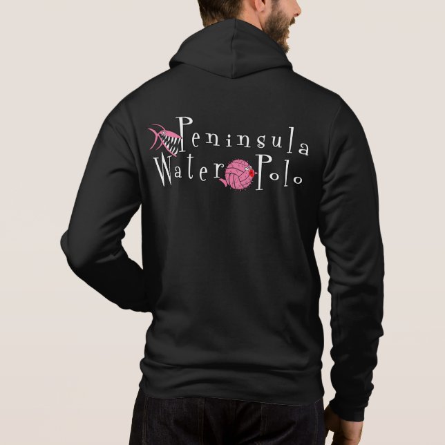 Peninsula Water Polo Logo - Zipper Hood Sweatshirt (Back)