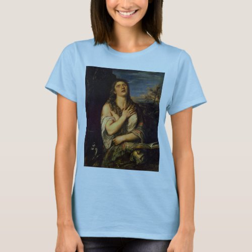 Penitent St Mary Magdalene By Tizian T_Shirt