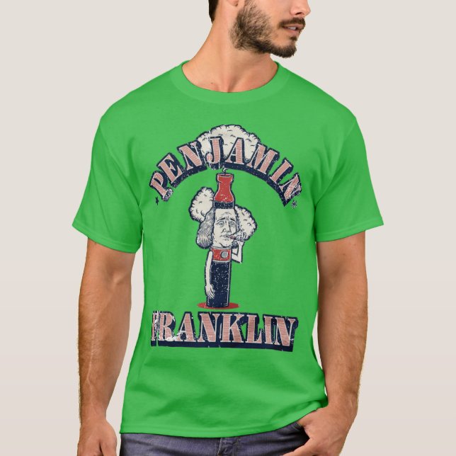 Penjamin Franklin T-Shirt - USA Drinking Team (Front)