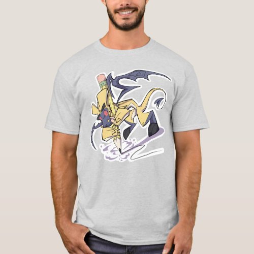 PenLight the Pencil Dragon Mens T_Shirt