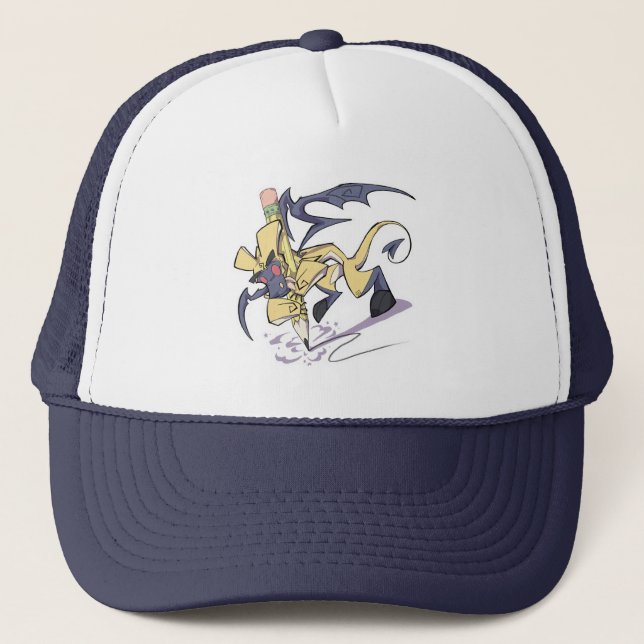 PenLight the Pencil Dragon  Trucker Hat (Front)