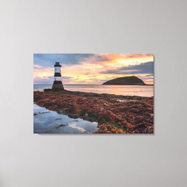 Penmon Lighthouse Sunrise | Puffin Island Canvas Print (Front)