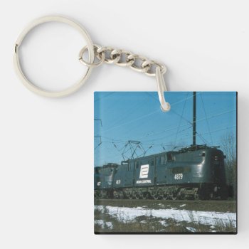 Penn Central Gg-1s Locomotives In Service  Keychai Keychain by stanrail at Zazzle
