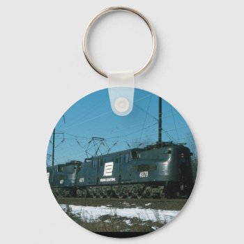 Penn Central Gg-1s Locomotives In Service  Keychain by stanrail at Zazzle
