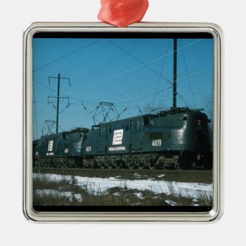 Penn Central Gg-1s Locomotives In Service  Metal Ornament by stanrail at Zazzle