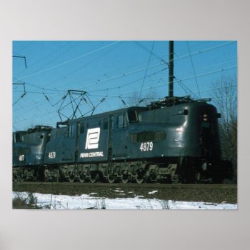 Penn Central Gg-1s Locomotives In Service   Poster by stanrail at Zazzle