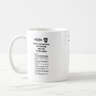 Penn Central Railroad merger   Coffee Mug