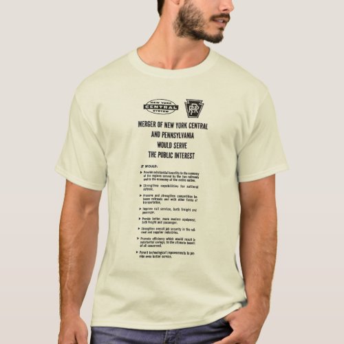 Penn Central Railroad merger     T_Shirt