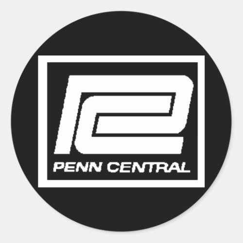 Penn Central Railway Company Logo Classic Round Sticker
