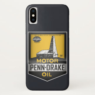 Penn Drake Motor Oil vintage sign crystal version iPhone X Case