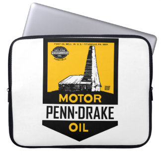 Penn-Drake Motor Oil vintage sign reprouction Laptop Sleeve