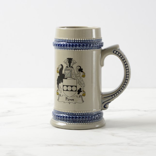 Penn Family Crest Beer Stein (Right)