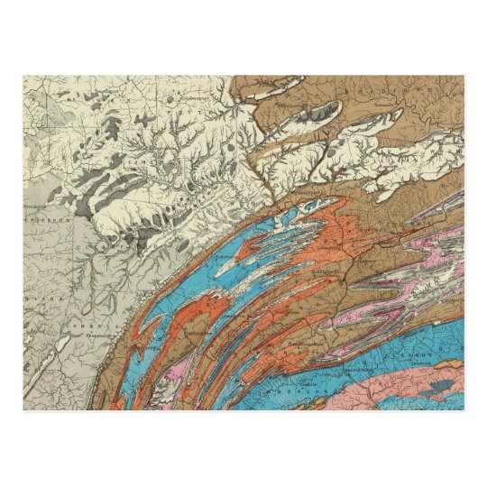 Penn geological formations postcard
