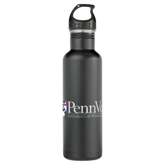 Penn Quakers Men's Apparel Veterinary School Long  Stainless Steel Water Bottle (Front)