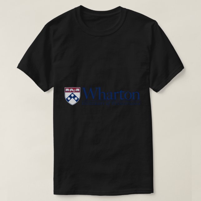 Penn Quakers Men's Apparel Wharton School of Busin T-Shirt (Design Front)