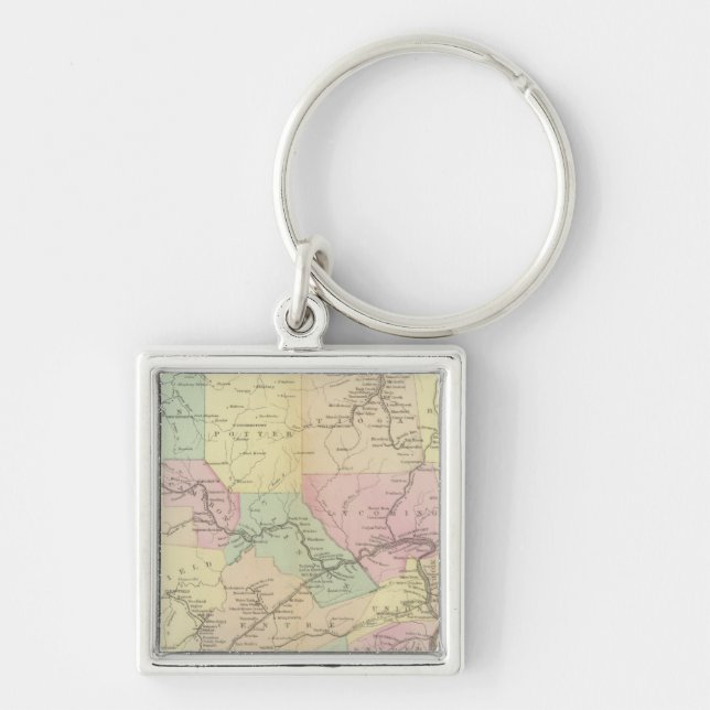 Penn railway map keychain (Front)