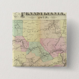 Penn railway map pinback button