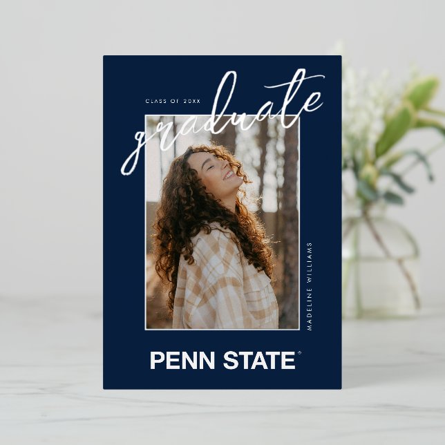 Penn State Foil Invitation (Standing Front)