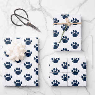 Penn State Nittany Lion Paw Wrapping Paper Sheets