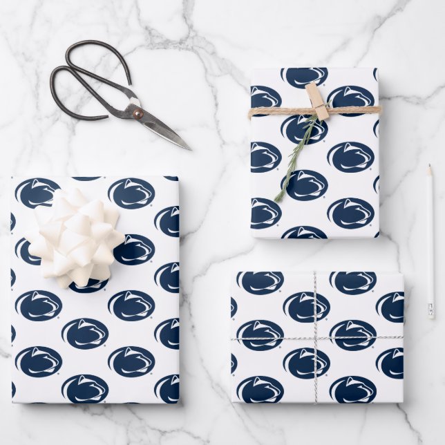 Penn State Nittany Lion Wrapping Paper Sheets (Front)