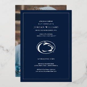 Penn State University Nittany Lions Foil Invitatio Foil Invitation