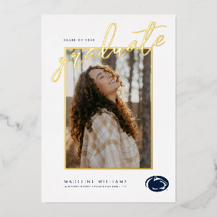 Penn State University Nittany Lions Foil Invitatio Foil Invitation