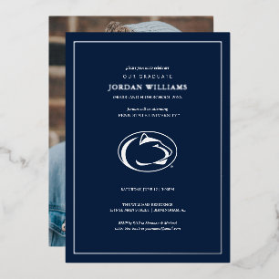 Penn State University Nittany Lions Foil Invitatio Invitation