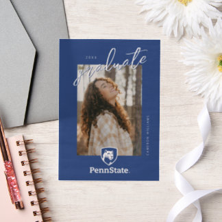 Penn State University Shield Vellum Invitations