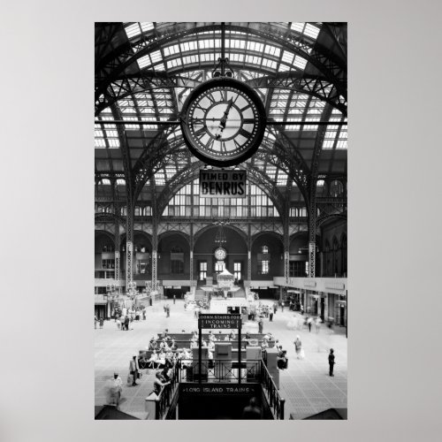 PENN STATION CONCOURSE _ NEW YORK 1962 POSTER