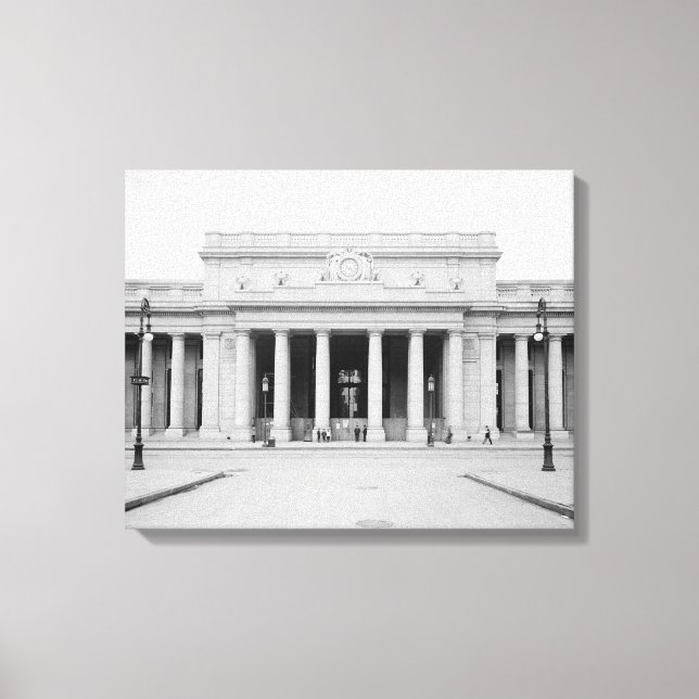 Penn Station Entrance, 1910 Canvas Print (Front)