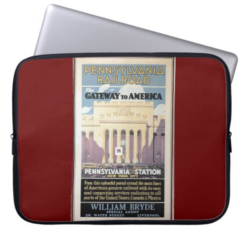 Penn Station Gateway To America 1929    Laptop Sleeve