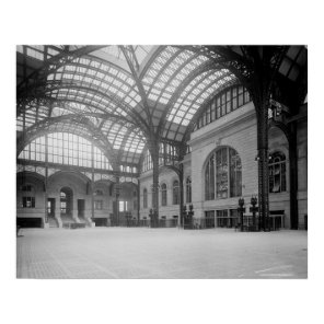 Penn Station Main Concourse, 1915. Vintage Photo Poster