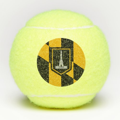 Penn tennis ball with flag of Baltimore USA