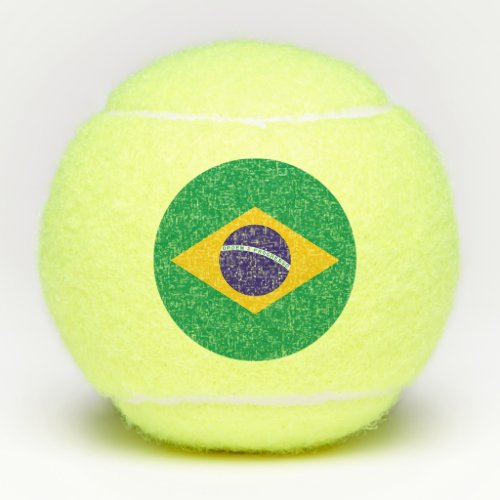 Penn tennis ball with flag of Brazil