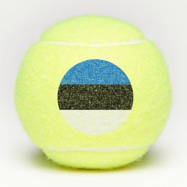 Penn tennis ball with flag of Estonia (Front)