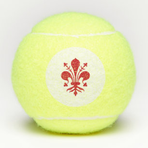 Penn tennis ball with flag of Florence, Italy