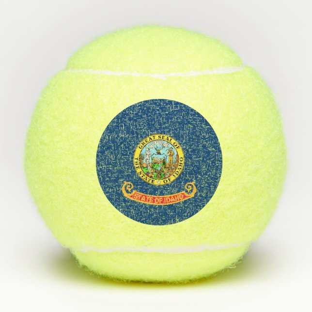 Penn tennis ball with flag of Idaho, USA (Front)