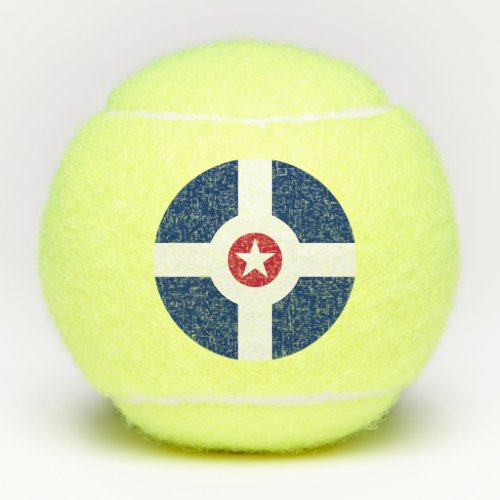 Penn tennis ball with flag of Indianapolis USA