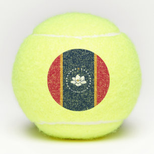 Penn tennis ball with flag of Mississippi State