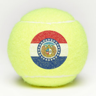 Penn tennis ball with flag of Missouri, USA
