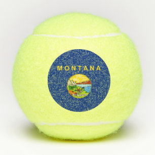 Penn tennis ball with flag of Montana, USA