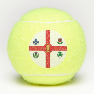 Penn tennis ball with flag of Montreal, Canada
