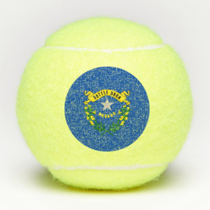 Penn tennis ball with flag of Nevada, USA
