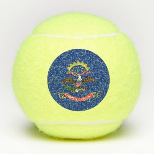 Penn tennis ball with flag of North Dakota USA